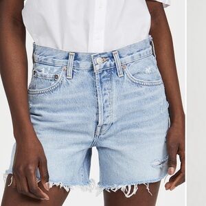 Agolde Parker Long Short Light Wash
